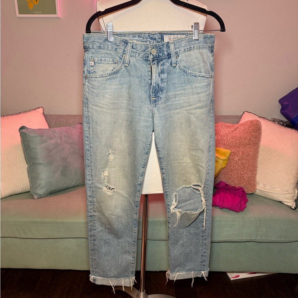 AG Adriano Goldschmied Light Blue Denim Jeans